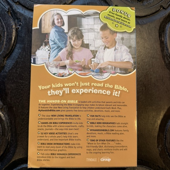 NLT Hands-On Bible Soft Cover NWT Paperback For Children Activities - Picture 2 of 9